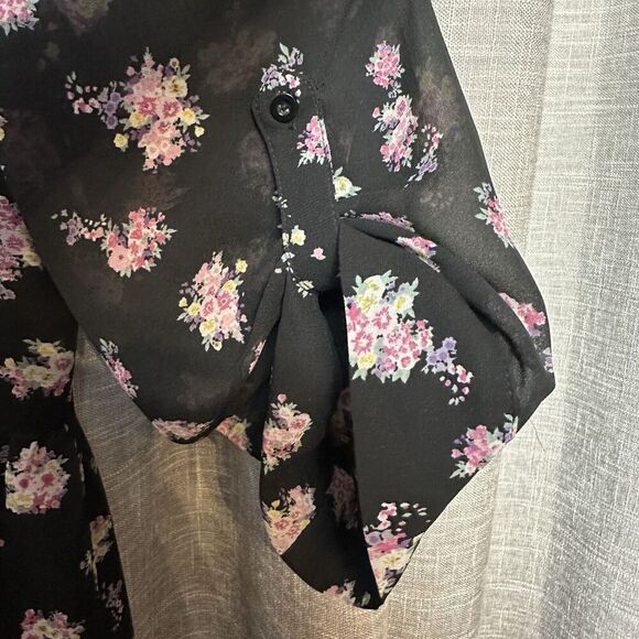 Torrid Babydoll Sheer Overlay Midi Dress Size 2X Floral Fairy Whimsical - Picture 8 of 10